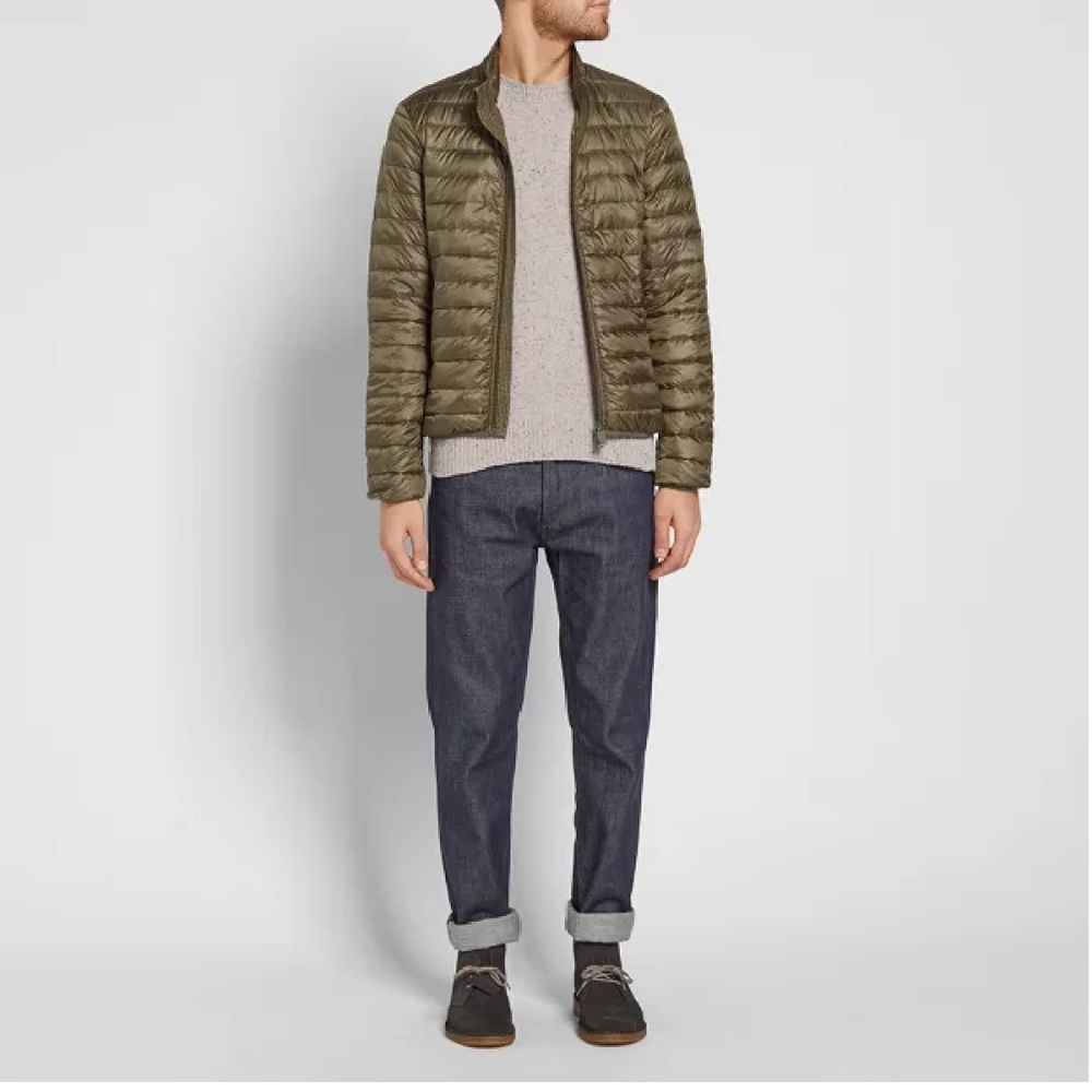 Aspesi Italian Made Pinolo Light Down Jacket M Sold Out Army Hunter Green NWOT